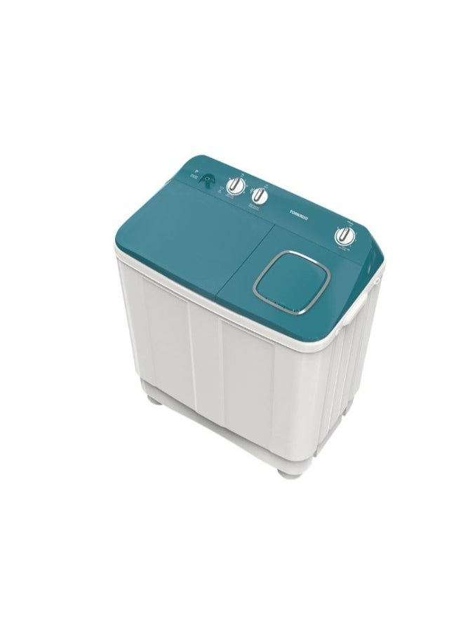 TORNADO Washing Machine Half Auto 10 Kg White * Turquoise TMH-HS10C(WA)  - Image 2