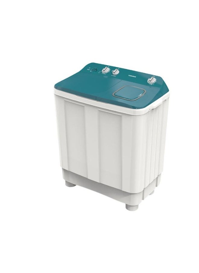 TORNADO Washing Machine Half Auto 10 Kg White * Turquoise TMH-HS10C(WA)  - Image 3