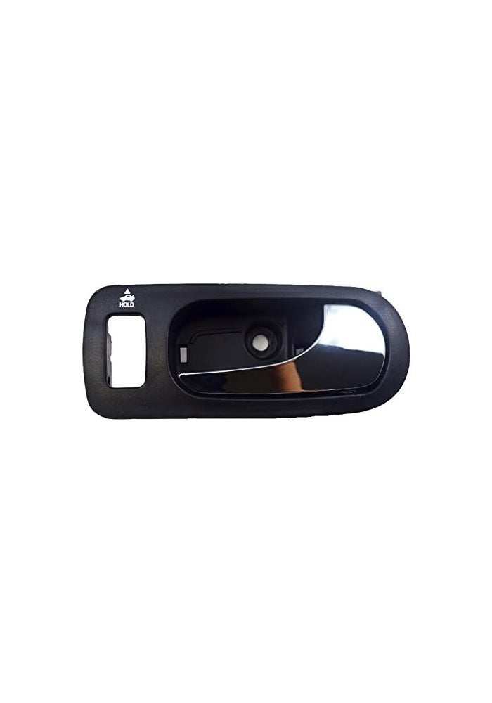 PT Auto Warehouse GM-2312MA-FR - Inside Interior Inner Door Handle, Black (Ebony) Housing with Chrome Lever - Passenger Side Front - Image 1
