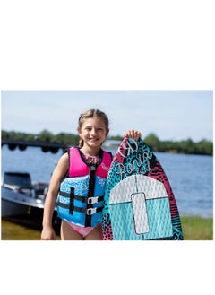 RONIX Ronix August - Girl's CGA Life Vest - Sky Blue / Pink / Purple - Yth (50-90lbs)  - Image 4