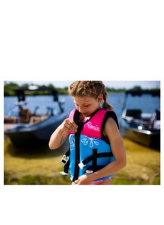 RONIX Ronix August - Girl's CGA Life Vest - Sky Blue / Pink / Purple - Yth (50-90lbs)  - Image 5