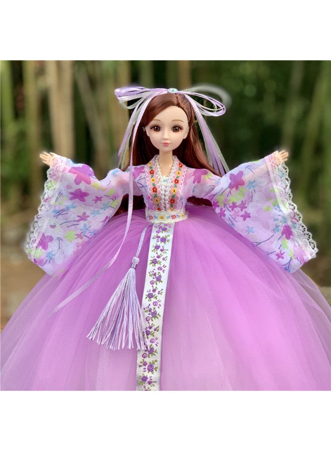 Large Size Hanfu Fairy Doll Costume Antique Children's Day Gift Gift Doll 50cm Wholesale-Color:Xiangfei Red - Image 4