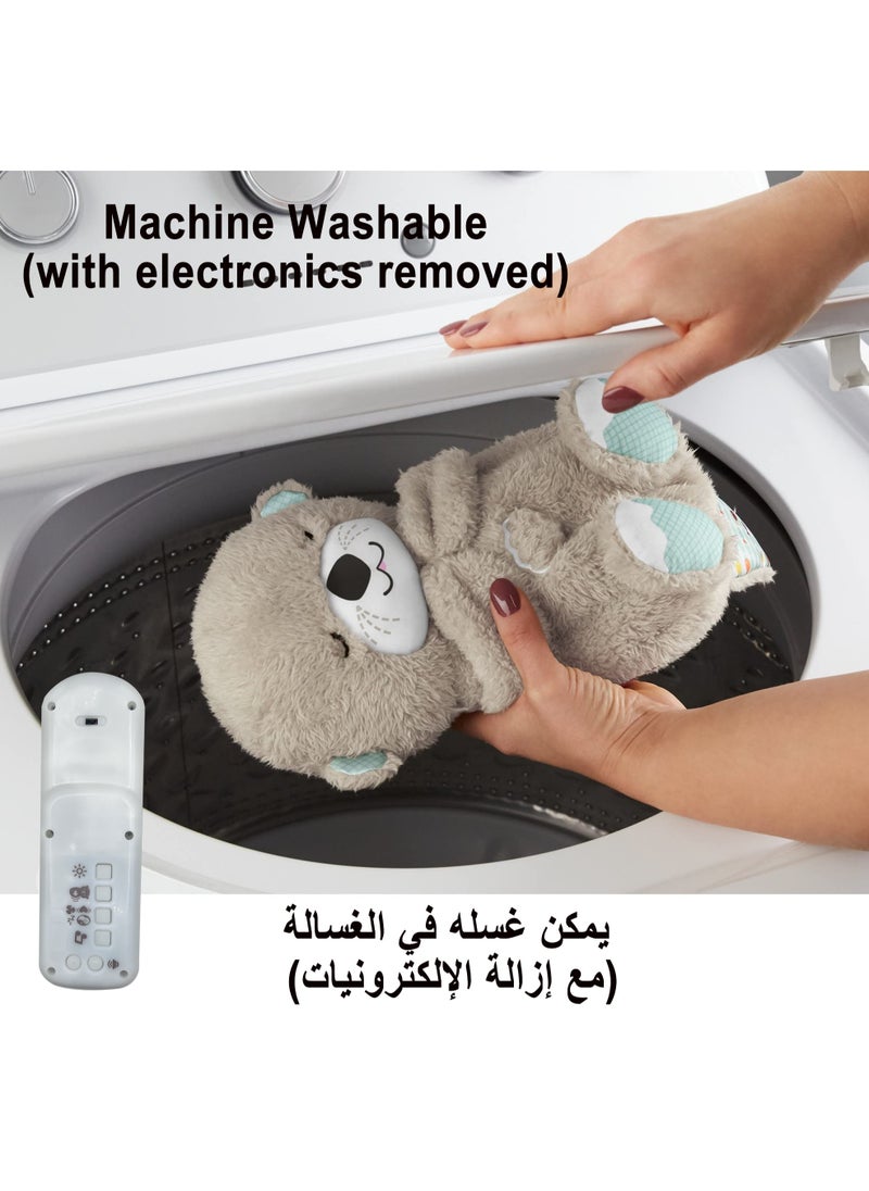 ليكتو كافت لعبة الدب القطيفة اللهاية القطيفة للنوم مع أضواء الموسيقى وحركة التنفس، لعبة أطفال قابلة للغسل في الغسالة ومحمولة لحديثي الولادة من 0 شهر فأكثر، تحتاج إلى 4 بطاريات AA (لا تشمل البطاريات)  - Image 3