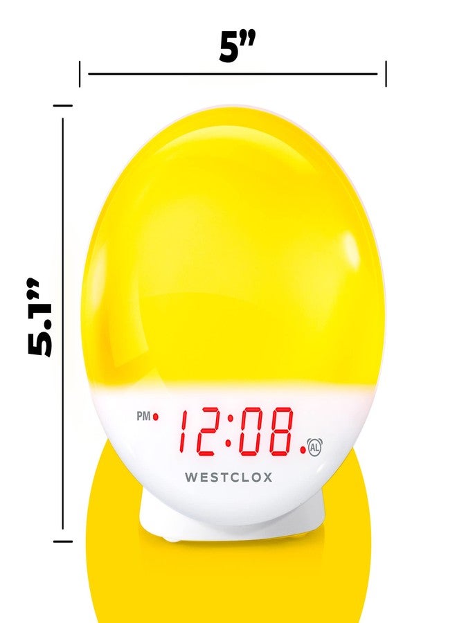 Westclox 71051 Sunrise Alarm Clock with Dimmable Nightlight & Restful Sunset/ Sunlight Simulator lamp for Bedroom - Image 5