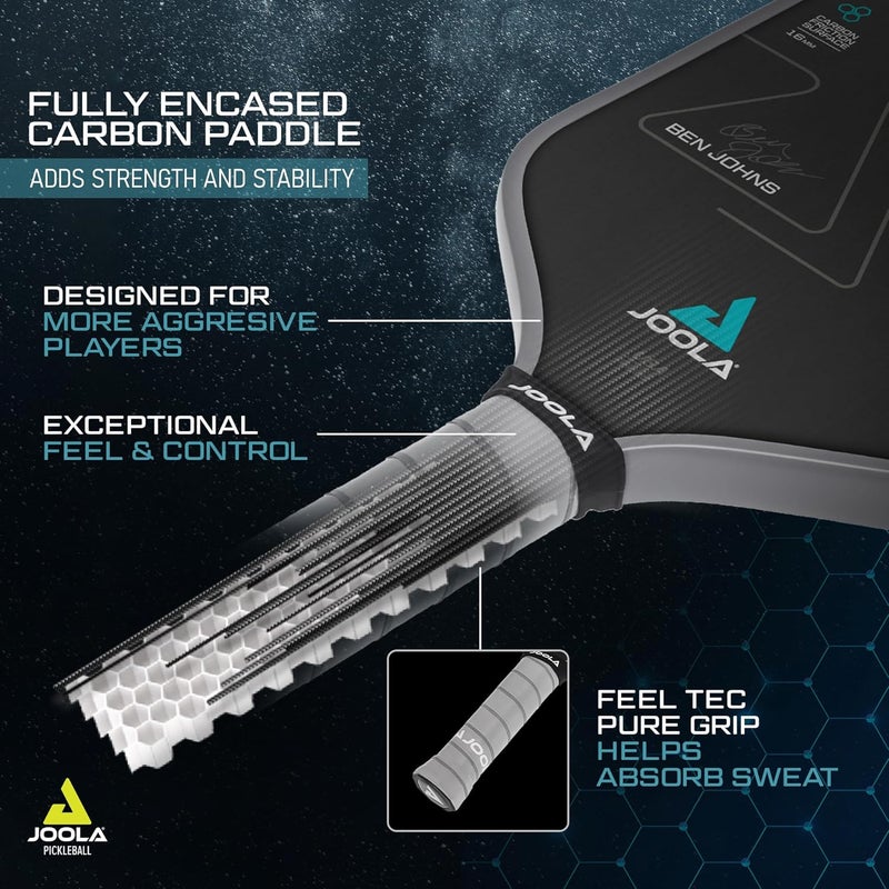 JOOLA Ben Johns Perseus Pickleball Paddle with Charged Surface Technology - Image 3