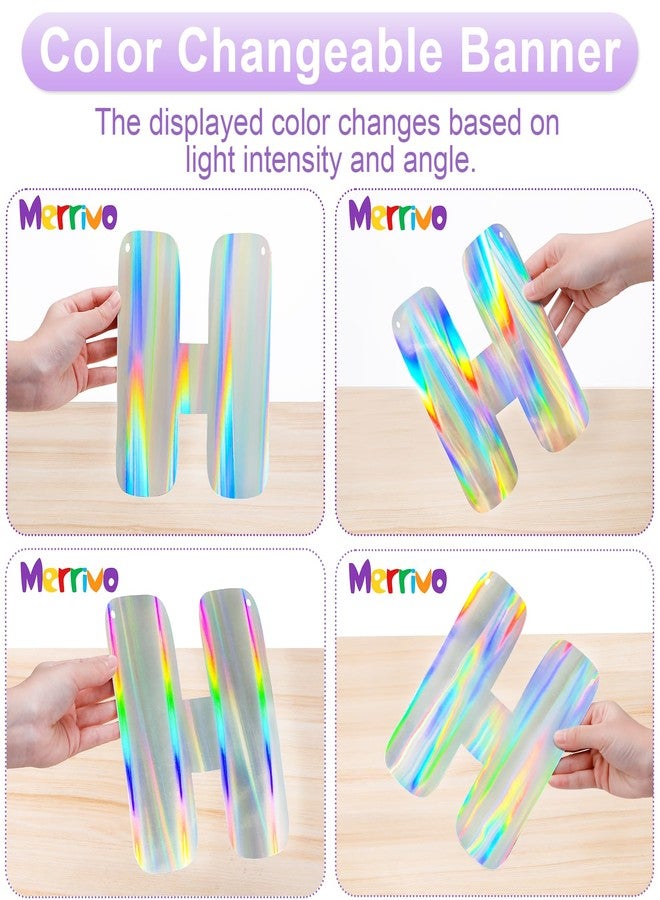 Merrivo It's Giving Birthday Banner, Iridescent Birthday Sign, Backdrop for Girl - Image 4