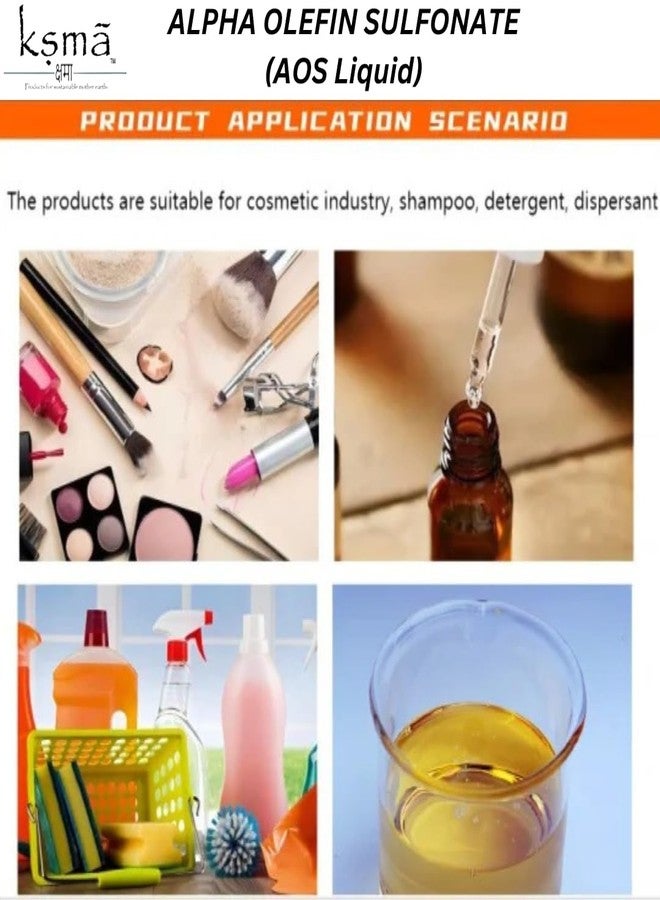 Ksma Alpha Olefin Sulfonate ||Elevate the Quality ||Cosmetics and Cleaning Solutions with This Powerful Ingredient ||Enhance Foam ||Cleaning Power ||Stability for Shampoos ||Body Washes ||Etc.|| 400g - Image 3