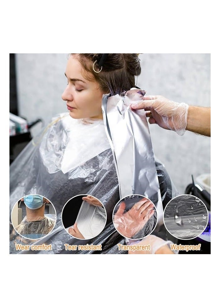 Life Track Cosmetics Life Track  Disposable Hairdressing Apron (145CM x 115CM ) | Waterproof Haircut Shawl | Transparent Salon Cape for Hair Cutting | Barber Cape Cloth for Professional and Home Use PACK OF 50 - Image 4