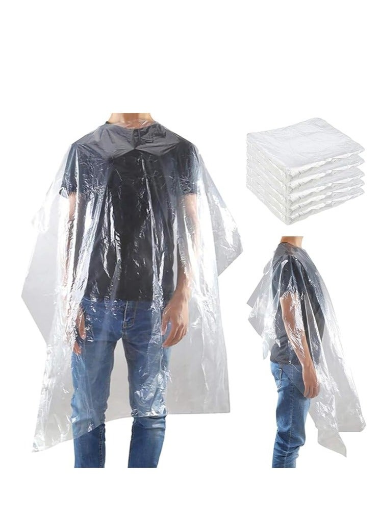 Life Track Cosmetics Life Track  Disposable Hairdressing Apron (145CM x 115CM ) | Waterproof Haircut Shawl | Transparent Salon Cape for Hair Cutting | Barber Cape Cloth for Professional and Home Use PACK OF 50 - Image 2