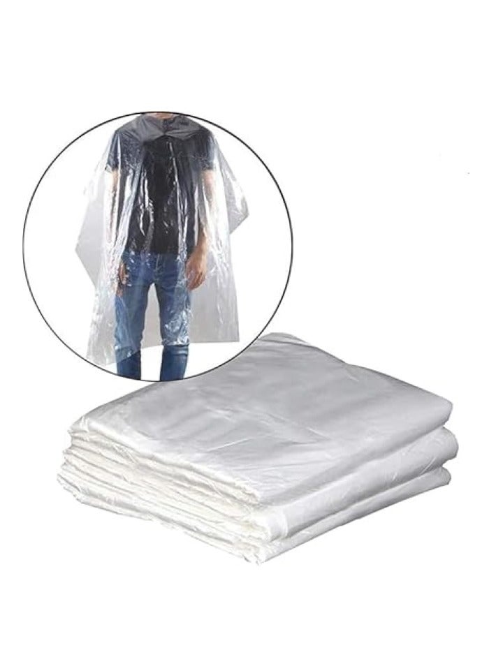 Life Track Cosmetics Life Track  Disposable Hairdressing Apron (145CM x 115CM ) | Waterproof Haircut Shawl | Transparent Salon Cape for Hair Cutting | Barber Cape Cloth for Professional and Home Use PACK OF 50 - Image 3