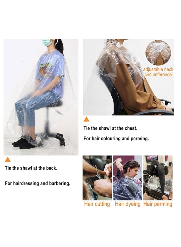 Life Track Cosmetics Life Track  Disposable Hairdressing Apron (145CM x 115CM ) | Waterproof Haircut Shawl | Transparent Salon Cape for Hair Cutting | Barber Cape Cloth for Professional and Home Use PACK OF 50 - Image 5