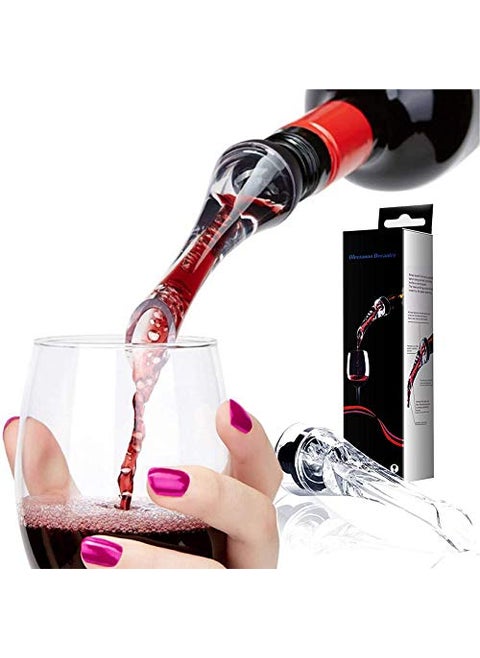 Trovety Wine Aerators  HawkBill Shape for Easy NoDrip Pouring  Unique BuiltIn Aerator System for Fast Decanting  Fits Most Bottle Spout Sizes