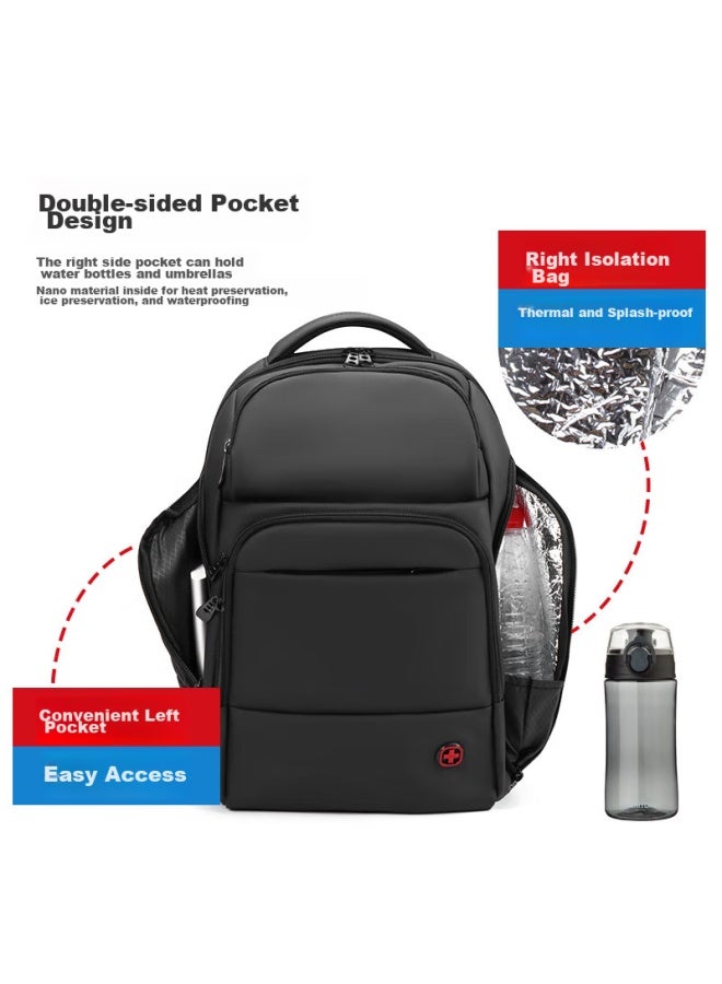 CROSS+GEAR Crossgear Swiss Backpack, Business Backpack For Men, 17.3-inch Laptop Bag, Large Capacity, For Business Trips And Travel, Carry-on Approved, School Bag - Image 1