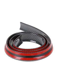 Generic 1.5M Car Bumper Strip Carbon Fiber Rubber Rear Spoiler Wing 40mm Width Universal Exterior Rear Spoiler Kit  - Image 4