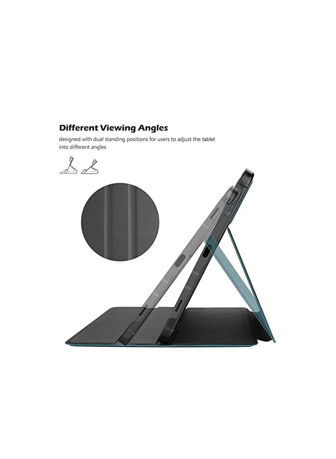 Procases Case for Galaxy Tab S7 FE 5G 2021/S8 Plus 2022/S7 Plus 2020 12.4 inch with S Pen Holder, Smart Cover for 12.4" Samsung Galaxy Tablet (SM-X800 X806 T730 T736 T970 T975 T976 T978) -Teal - Image 5