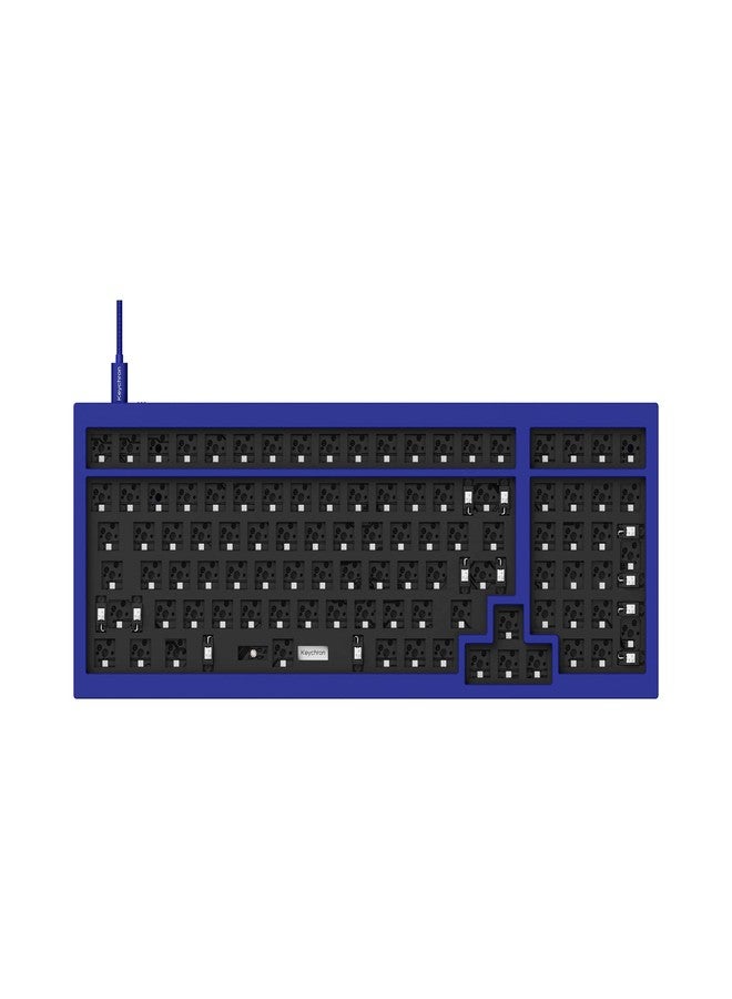 Keychron Q5 Wired Custom Mechanical Keyboard Full Aluminum Barebone Version, Hot-Swappable 96% Layout, Double-Gasket DIY Kit, QMK/VIA Programmable Macro Compatible with Mac Windows Linux - Blue - Image 1
