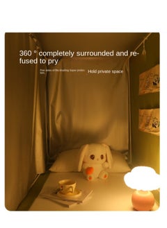 Y&D Bed Canopy Tents Curtain Blackout Curtain Single Bed Tent Curtain Student Shading Cloth Bed Canopy Mosquito Net Student Sleep Privacy Protection  - Image 2