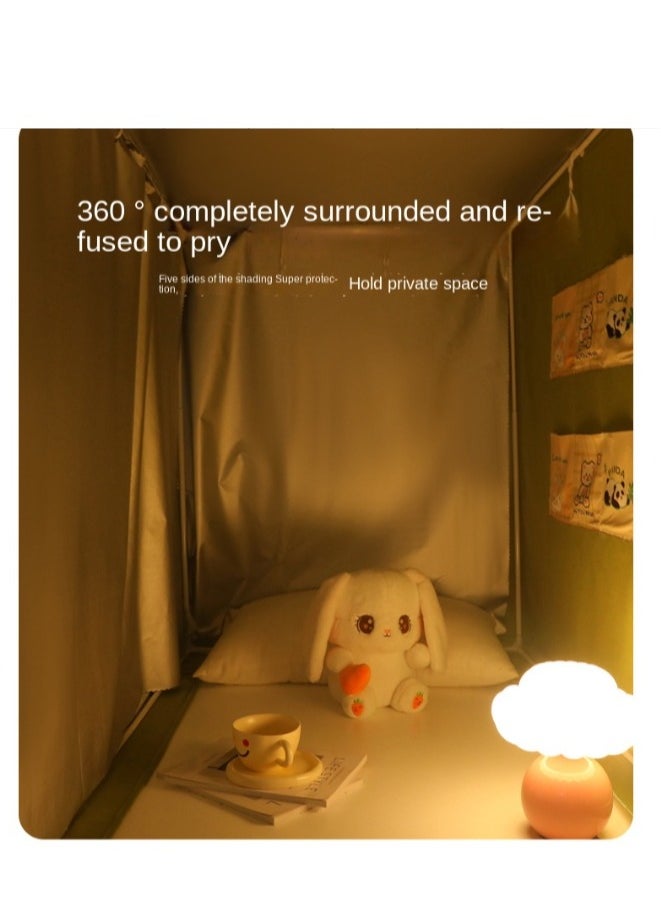 Y&D - Bed Canopy Tents Curtain Blackout Curtain Single Bed Tent Curtain Student Shading Cloth Bed Canopy Mosquito Net Student Sleep Privacy Protection - Image 1