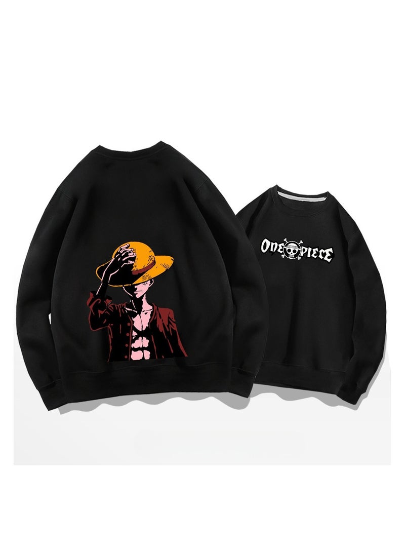 KUYING New One Piece Casual Loose Round Neck Hoodie  - Image 1