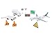 Daron WestJet Airlines Airport Playset with DieCast Metal Model Airplane with Plastic Parts Cars and Transportation Toys for Kids Ages 3 - Image 3