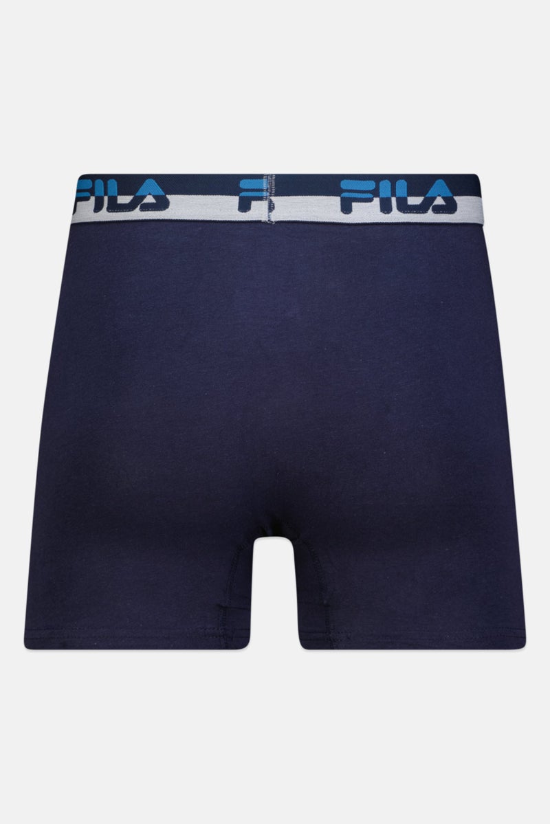 FILA شورت بوكسر للرجال 4 قطع بشعار العلامة التجارية، متعدد الألوان - Image 5