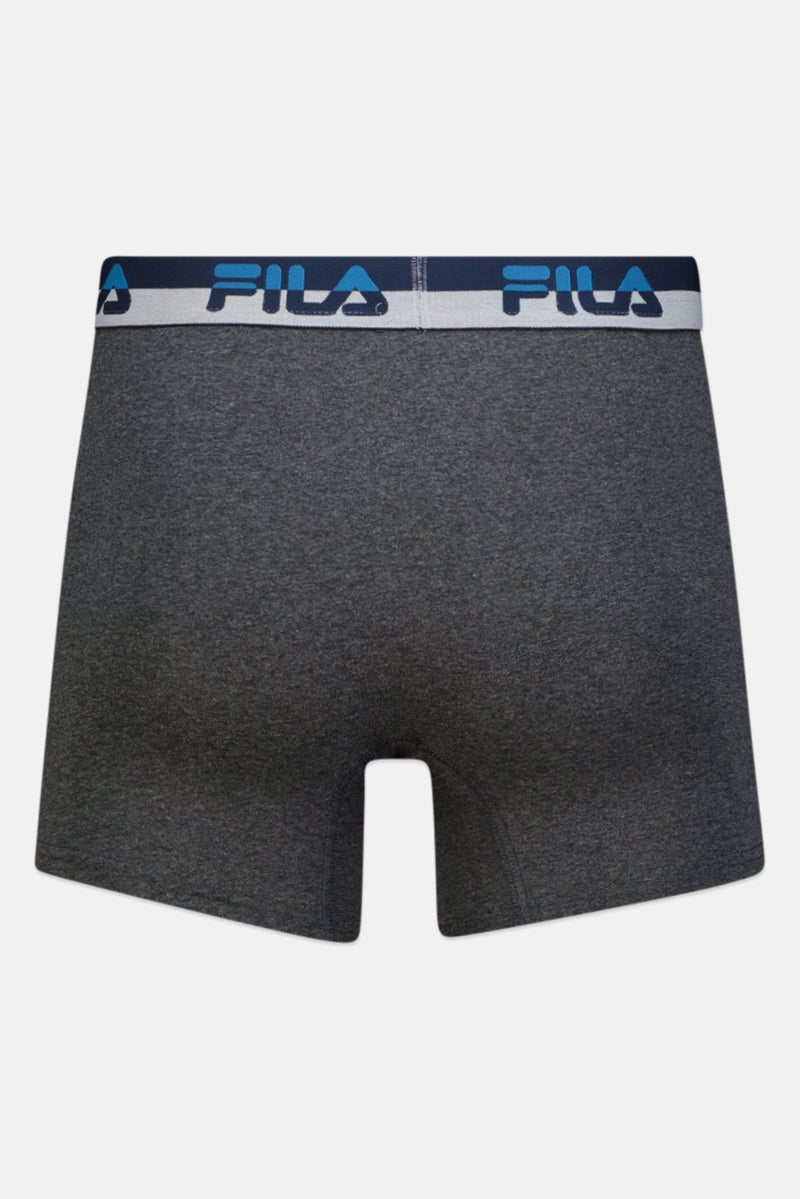 FILA شورت بوكسر للرجال 4 قطع بشعار العلامة التجارية، متعدد الألوان - Image 4