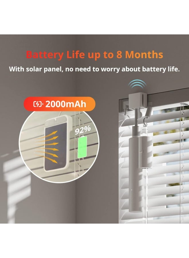 SwitchBot Blind Tilt Smart Motorized Blinds Controller with Solar Panel, Bluetooth App Control, Voice Assistant Support - Image 3