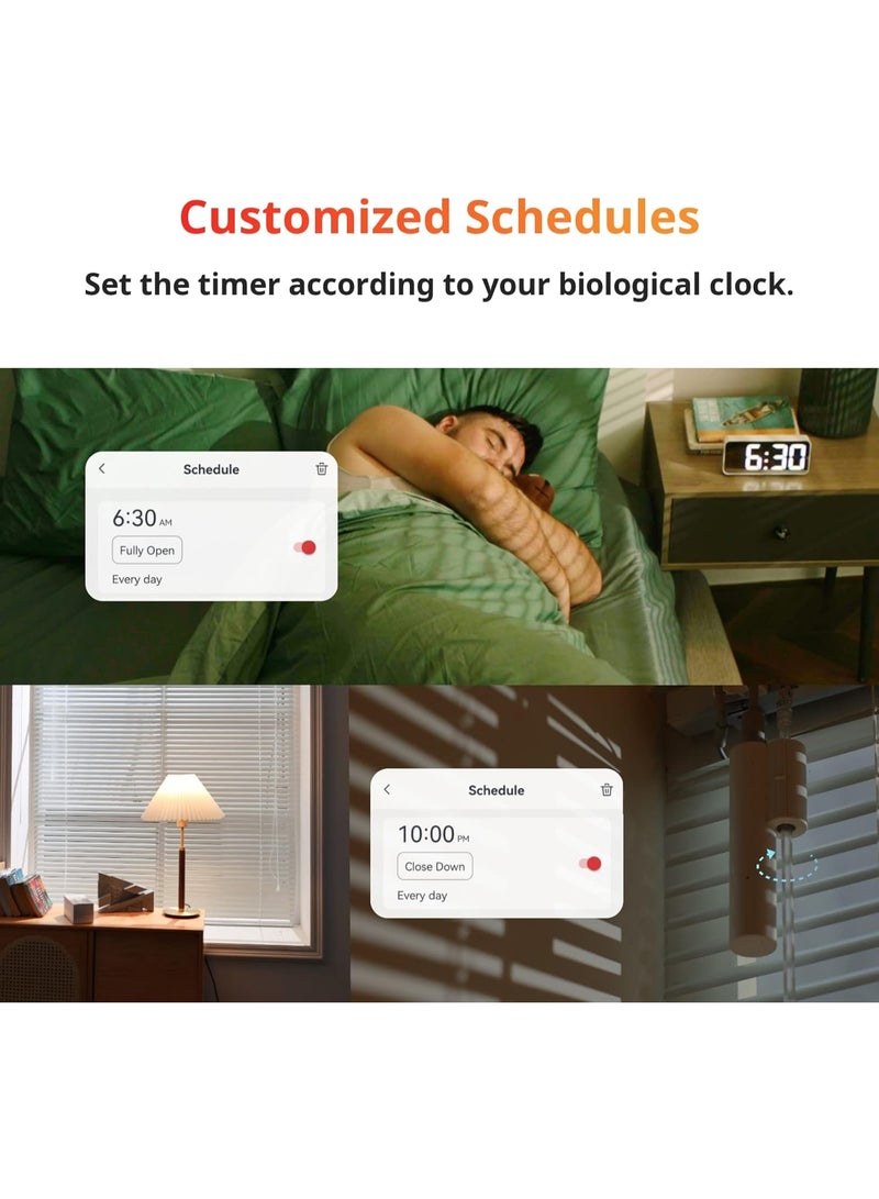 SwitchBot Blind Tilt Smart Motorized Blinds Controller with Solar Panel, Bluetooth App Control, Voice Assistant Support - Image 5