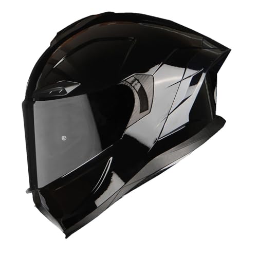 1Storm Motorcycle Full Face Helmet DOT Adults Street Bike Dual Visor Sun Inner Shield with One Extra Clear Shield: Glossy Black - Image 5