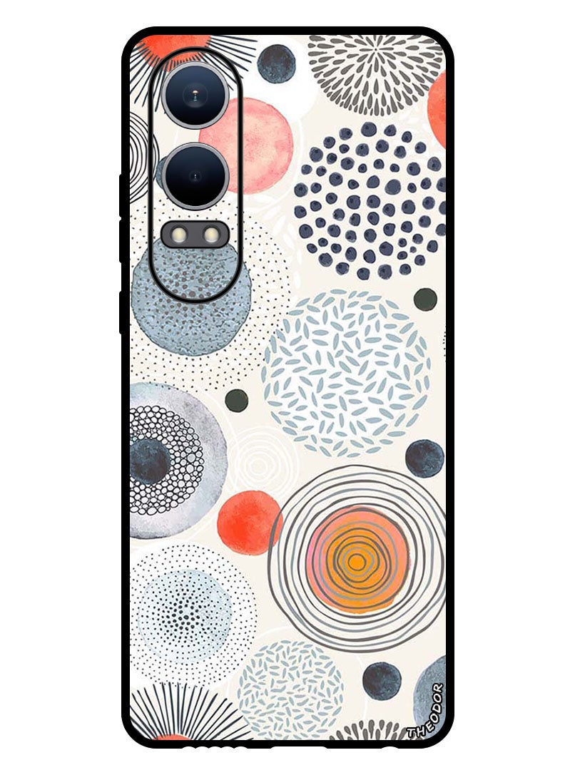 Theodor Protective Case Anti Scratch Shock Proof Bumper Cover For Oppo K12x (China) Circle Patterns Colourful  - Image 1