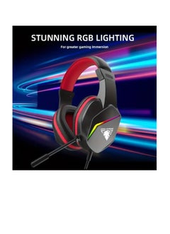جي ديل جي ديل سماعة الألعاب GH-269 USB مع ميكروفون وإضاءة ثابتة RGB  - Image 5