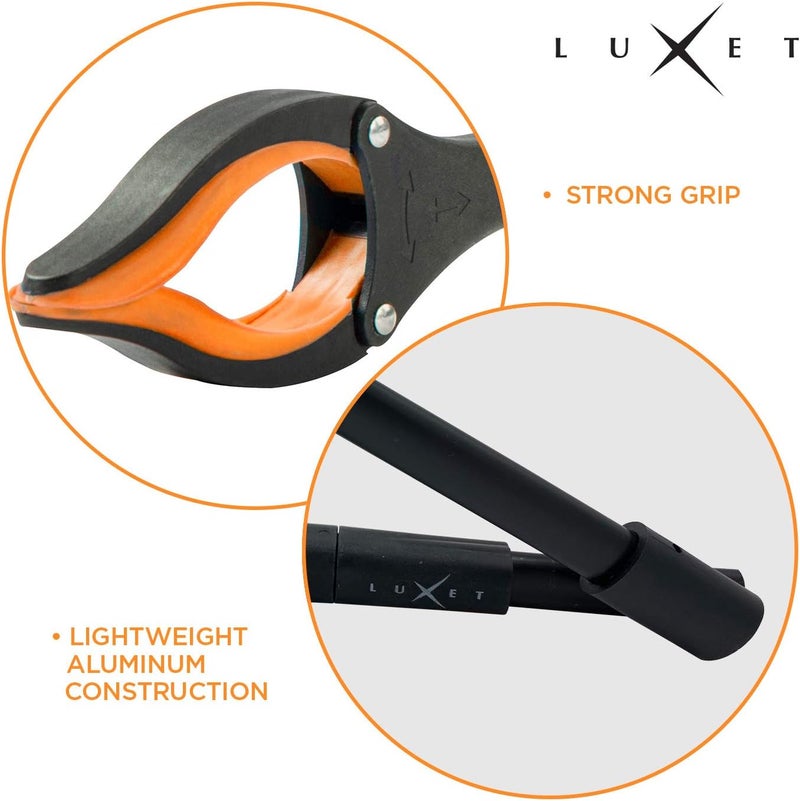 Luxet Grabber Reacher Tool 19 Inch Long, Foldable Pick Up Stick - Strong Grip Magnetic Tip - Heavy Duty Trash Picker Claw Reacher Grabber Tool Elderly Wheelchair Mobility Aid (Orange) - Image 5