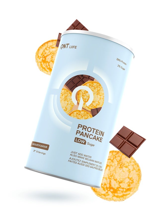 QNT Protein Pancake Mix | 500g | Chocolate Flavours, High-Protein, High-Fiber - Image 1