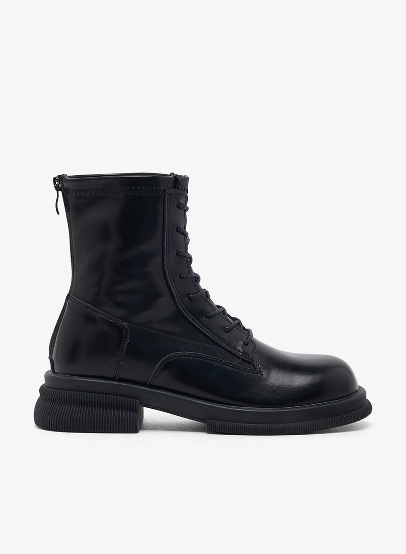 Ginger Lace Up Combat Boots - Image 1