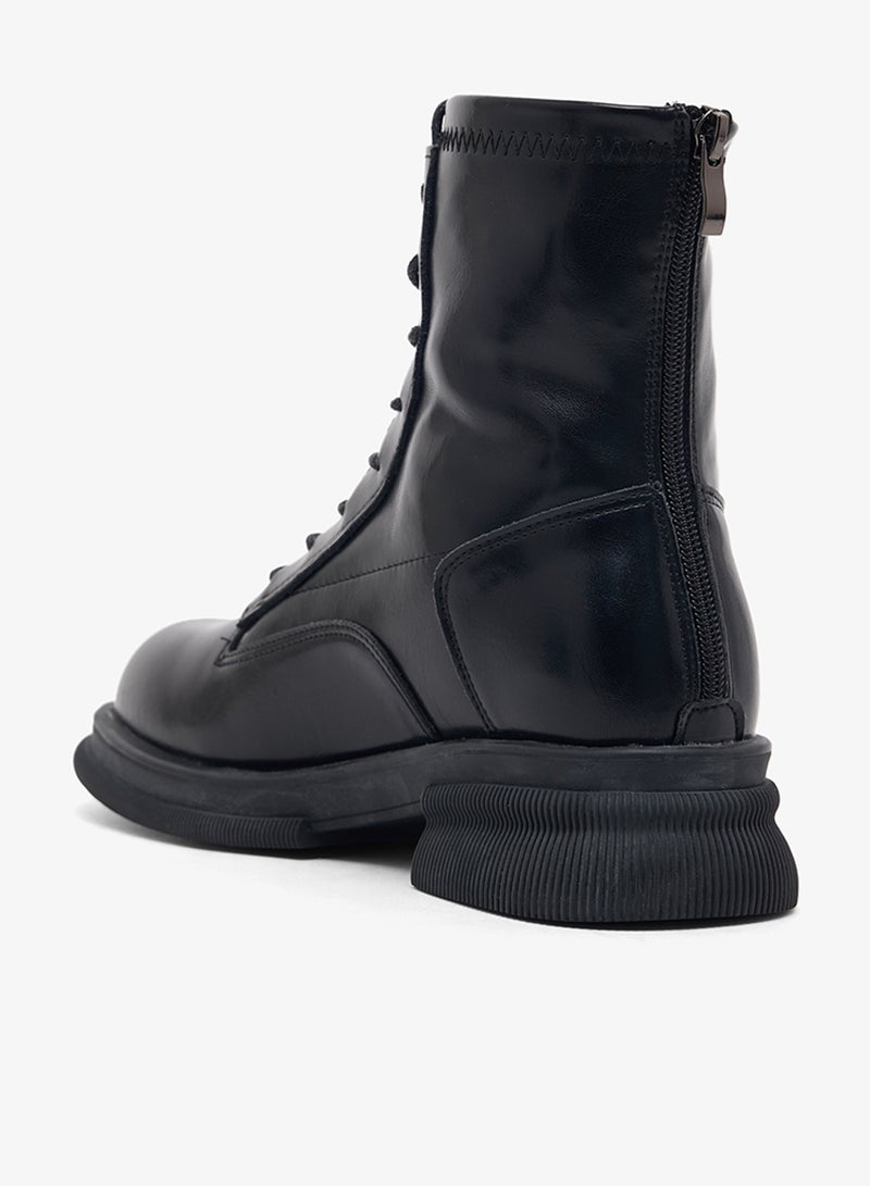 Ginger Lace Up Combat Boots - Image 3