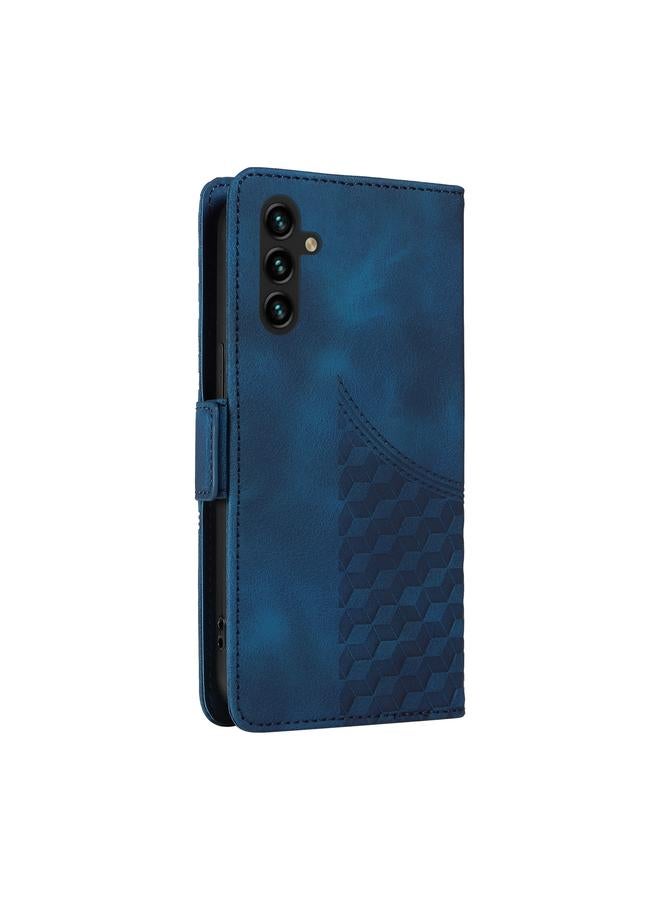 اس-توب جراب لهاتف Samsung Galaxy A13 5G / M13 5G جراب هاتف جلدي منقوش عليه نجمة معينية - Image 3