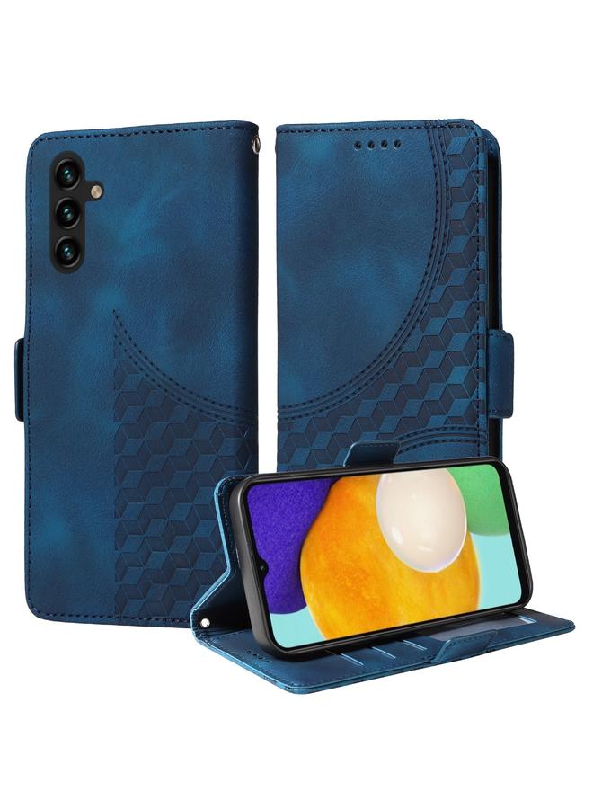 اس-توب جراب لهاتف Samsung Galaxy A13 5G / M13 5G جراب هاتف جلدي منقوش عليه نجمة معينية - Image 1