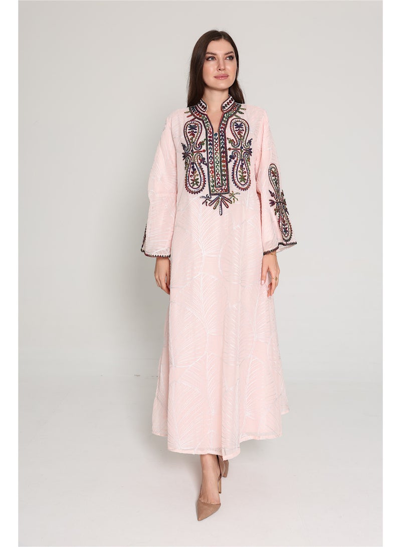 IKKXA Crystal and Thread Elegance Jalabiya - Image 1