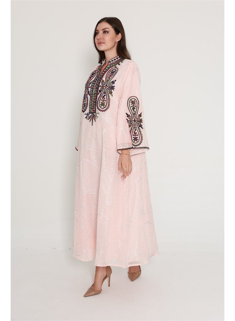 IKKXA Crystal and Thread Elegance Jalabiya - Image 4