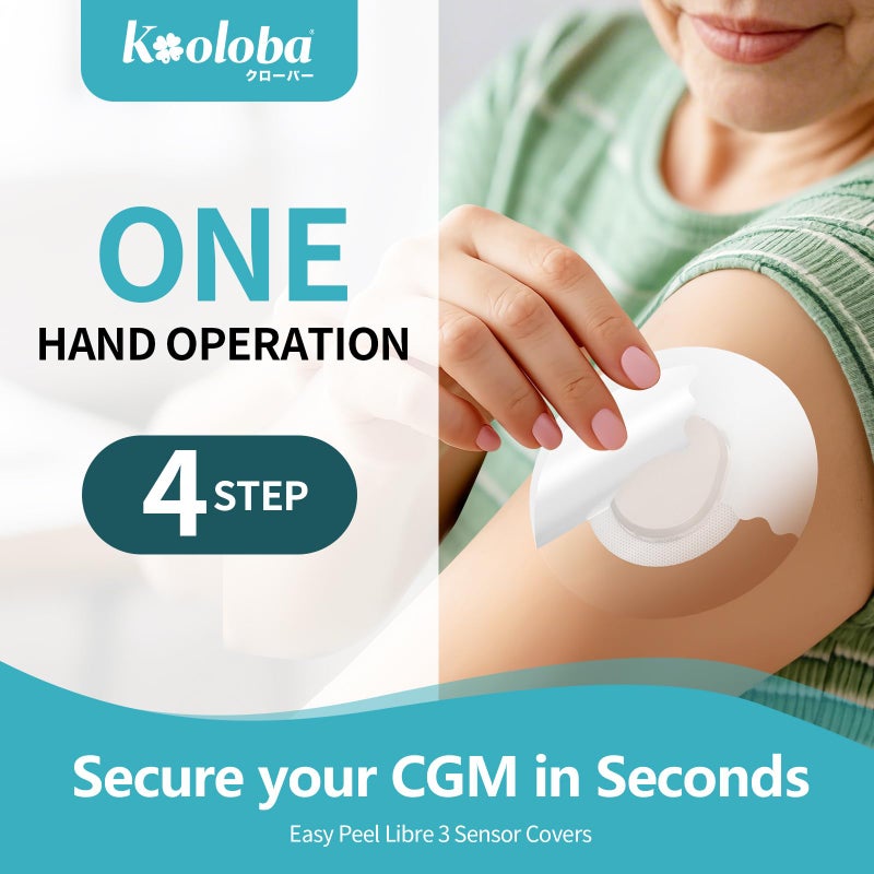 Kooloba Dexcom G7 Overpatches Waterproof,Transparent Adhesive Patches for Dexcom G7 & Stelo,Pre-Cut Backing Easy Peel - Image 3
