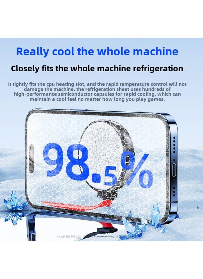 Generic Mobile Phone Radiator Water-cooled Semiconductor Cooling Artifact Universal Mobile Phone Tablet Live Silent Icing-Color:FS08 Water Cooling  - Image 5