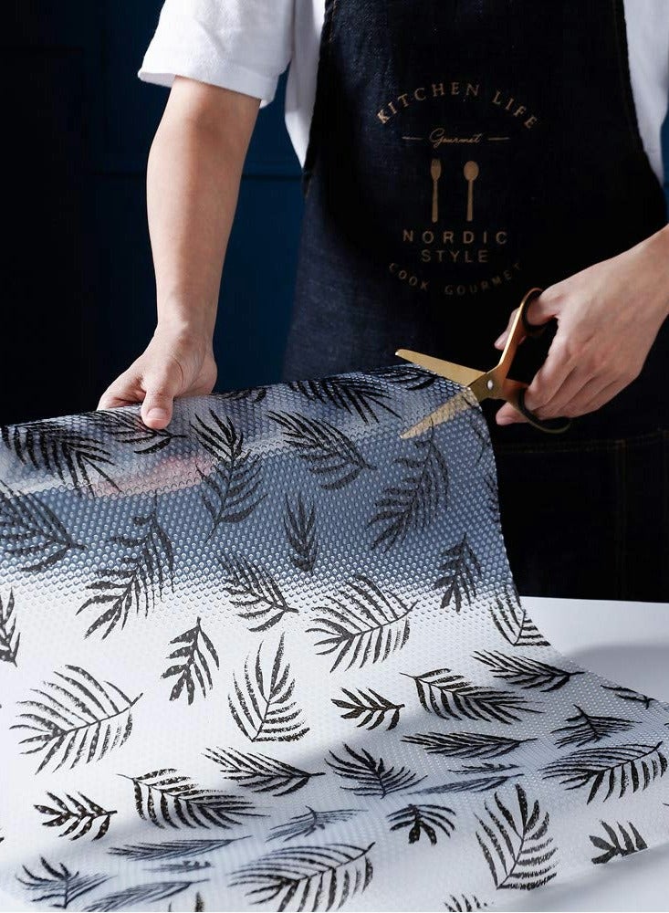 KASTWAVE بطانة رفوف بطانة أدراج للمطبخ، غير لاصقة مقاومة للماء شفافة ثلاجة خزائن أدراج مخزن رفوف بطانة ( ورقة / 17.7" × 47.2" ) - Image 1