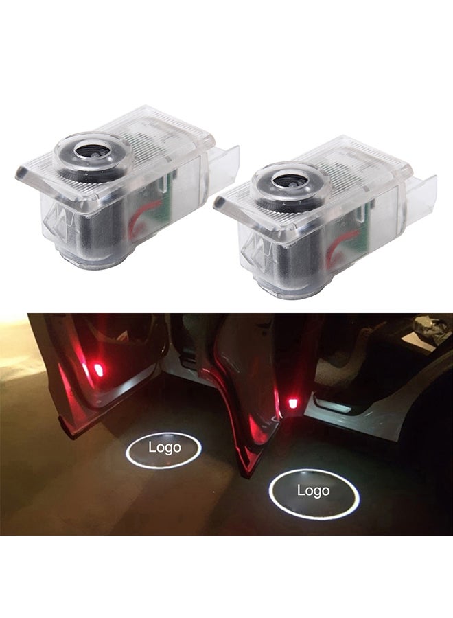 Loquat 2-Piece LED Car Door Welcome Logo Car Brand 3D Shadow Lights For Volvo - Image 2