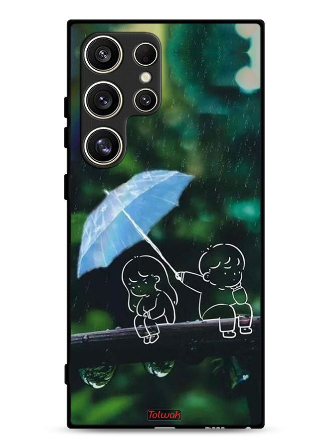 Tolwak Samsung Galaxy S24 Ultra 5G Protective Case Cover Couple Abstract Art - Image 1