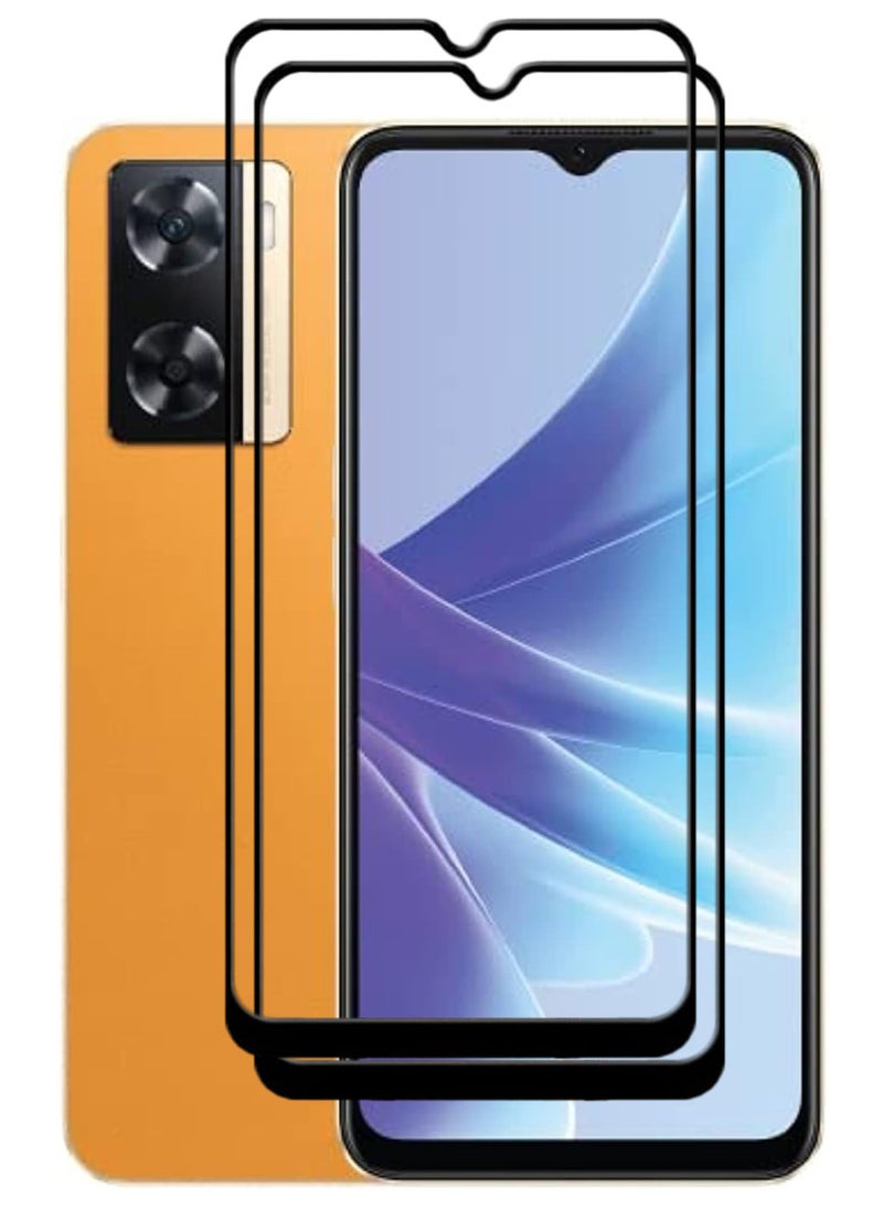 ACLIX 2 Pieces Antistatic ESD Dustproof Premium Quality High Definition Tempered Glass Screen Protector Designed For Oppo A77s - Image 1