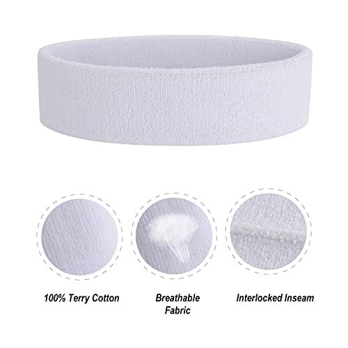 AMIFIT Sport Headband for Men and Women - Sports Headband for Workout & Running, Breathable, Non-Slip Sweat Head Bands for Long Hair, Pack of 2 (Black) - Image 4