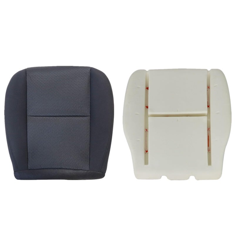 NLQR Front Driver Bottom Replacement Seat Cover & Foam Cushion Compatible with Chevy Silverado Tahoe Suburban Avalanche GMC Yukon Sierra 1500 2500HD 3500HD 2007 2008 2009 2010 2011 2012 2013 2014 - Image 1