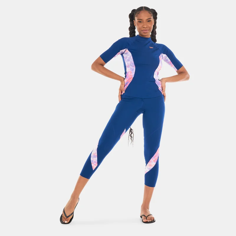 speedo Blue Women's Printed Leggings for Women | Best Price UAE