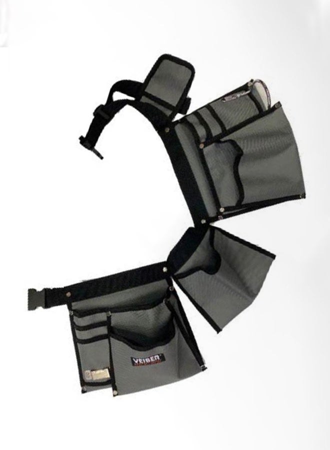 Veiber Carpenter Tool Bag – Heavy-Duty Fabric Multi-Pocket Work Belt Pouch - Image 2
