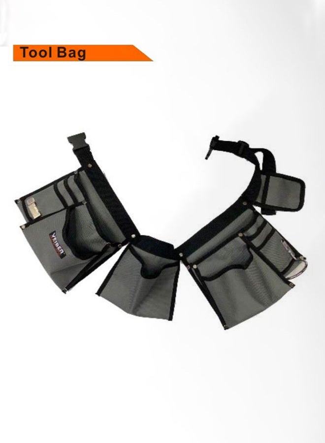 Veiber Carpenter Tool Bag – Heavy-Duty Fabric Multi-Pocket Work Belt Pouch - Image 1